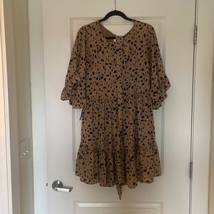Spotted Tie Dress